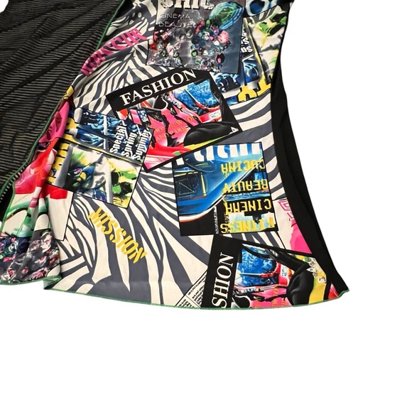 Women’s Tunic Top Art-To-Wear Graffiti Print‎ Vintage Fashion Studio Rave Party - Picture 5 of 14